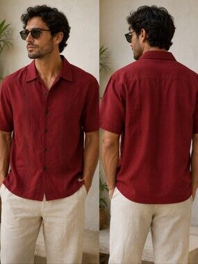 Men's Short Sleeve Dress Shirt